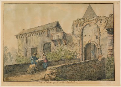 Ruin of the Tiefburg at Handschuhsheim by Carl Philipp Fohr